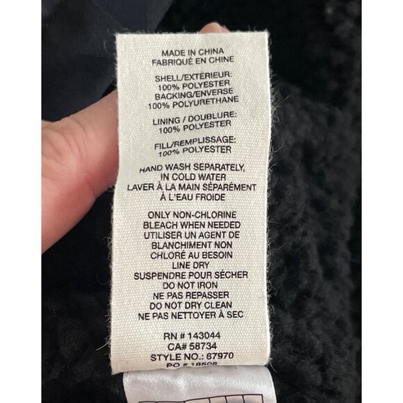 Anthropologie Avec Les Filles Star Camo Jacket Parka Sherpa Lined Long Length S - Picture 13 of 16